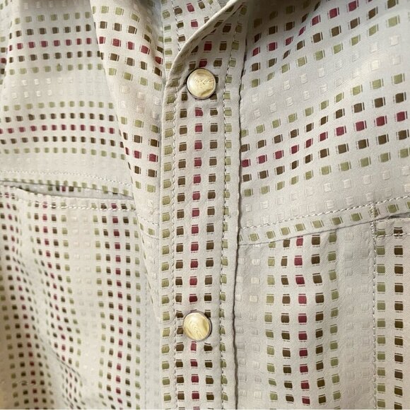 MEC Outdoor Woven Casual Button Down Short Sleeve Shirt Size XL Canvas feeling - Picture 3 of 14